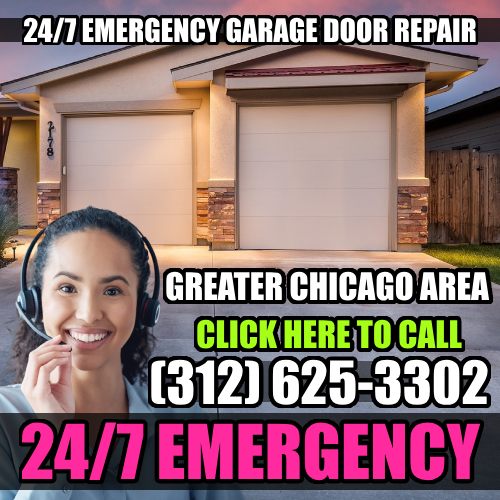Click here for our 24/7 emergency garage door repair in Chicago IL