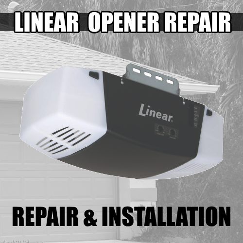 Linear garage door opener